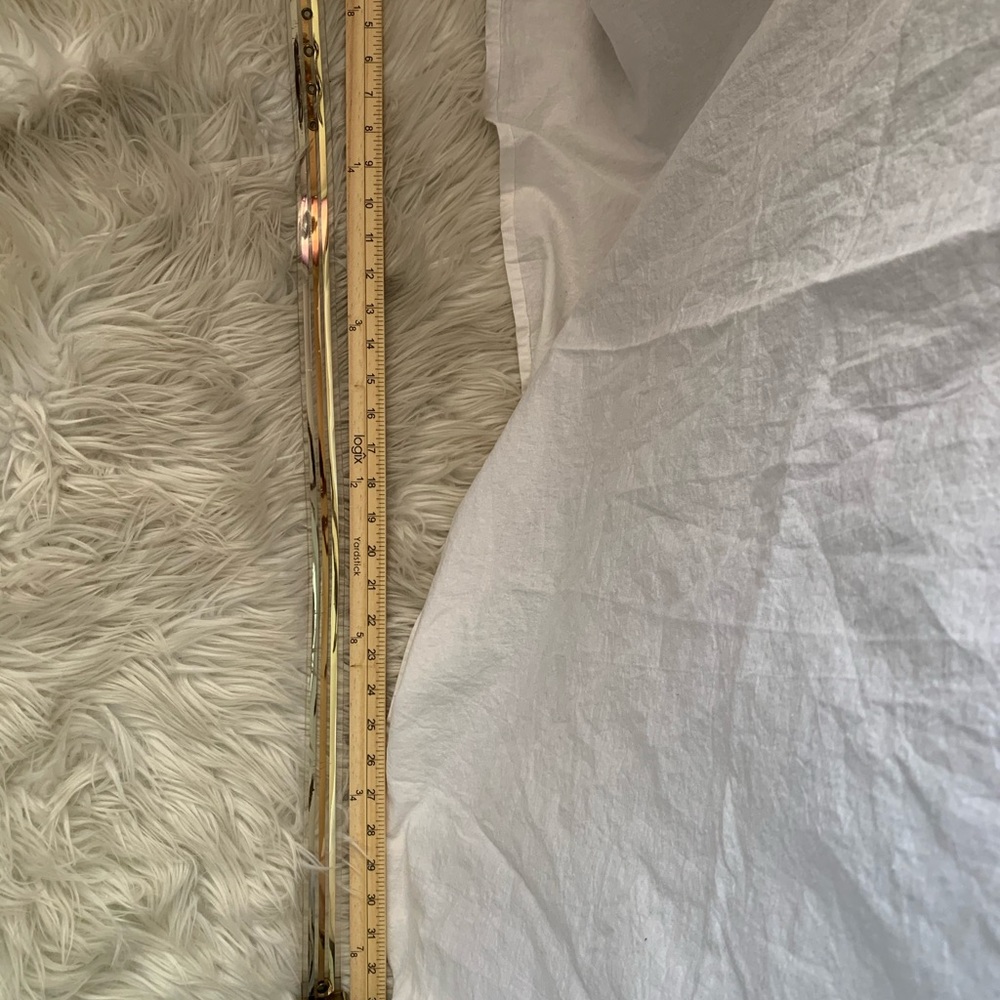 Vintage western plastic gold striped see through belt - Picture 7 of 9